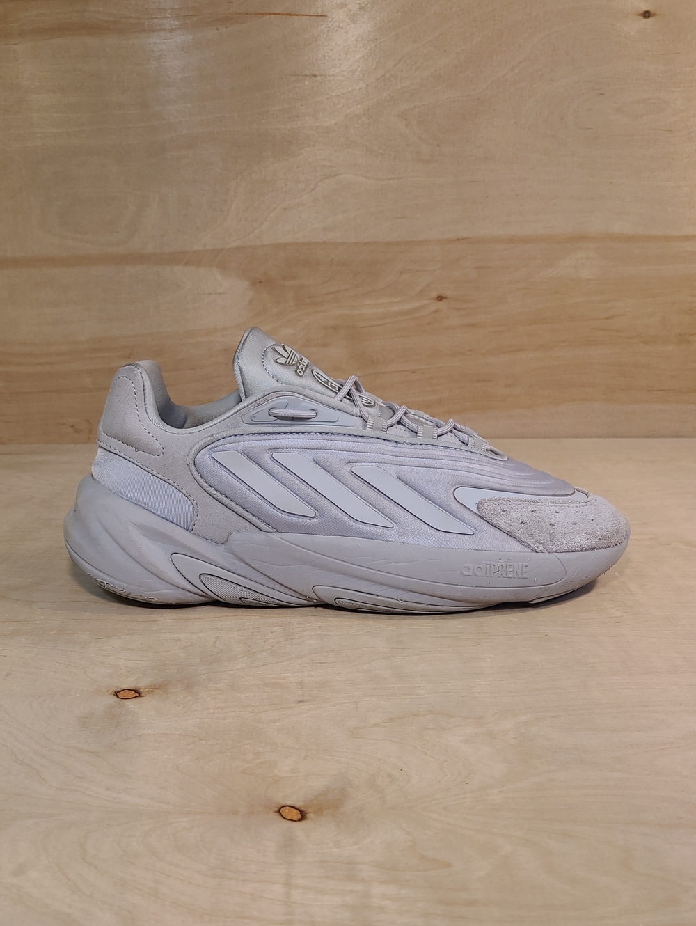 Adidas Ozelia 'Triple Grey' featuring a chunky sculpted sole Mens Size 9
